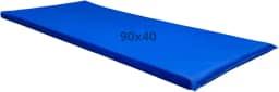 Colchonete de Academia Azul 90 x 40 x 3 cm Impermeável Ginastica Yoga Fit Multi Funcional Fitness Treino Espuma D23 Costura Reforçada