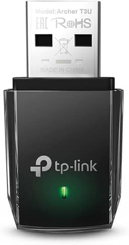 Adaptador USB wireless dual band AC1300 TP-Link Archer T3U, Preto, Pequeno