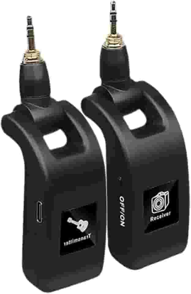 Transmissor Receptor Guitarra Sem Fio P2 + P10 Baixo Violão