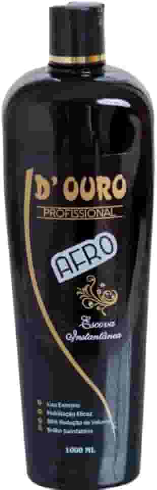 D’Ouro Escova Progressiva Afro 1000 ml – alisamento potente para cabelos crespos e resistentes | nutrição, brilho e redução de volume