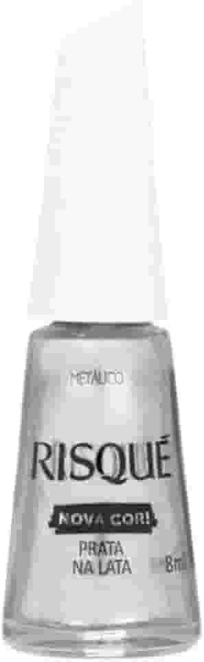 Risqué – Esmalte Metálico Prata na Lata 8ml