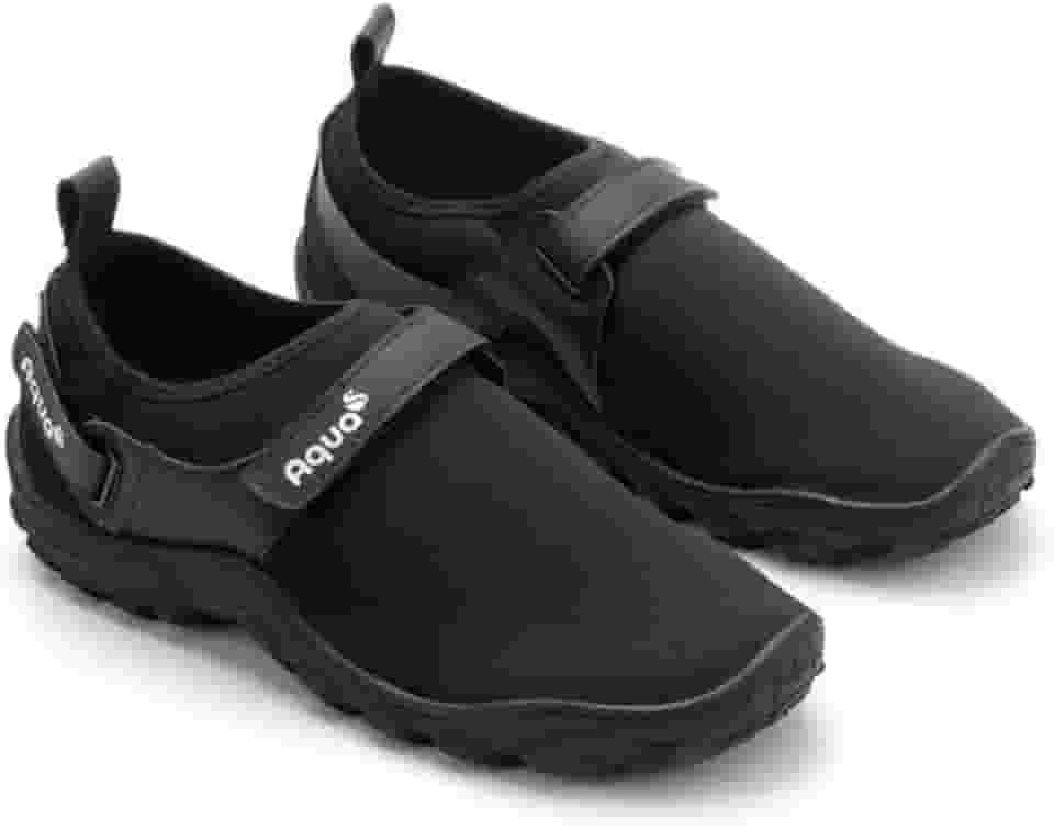 Tênis Híbrido Aquático Aqua - Conforto e Versatilidade para Pesca, Praia, Cachoeira, Trilhas e Canoagem (Preto)