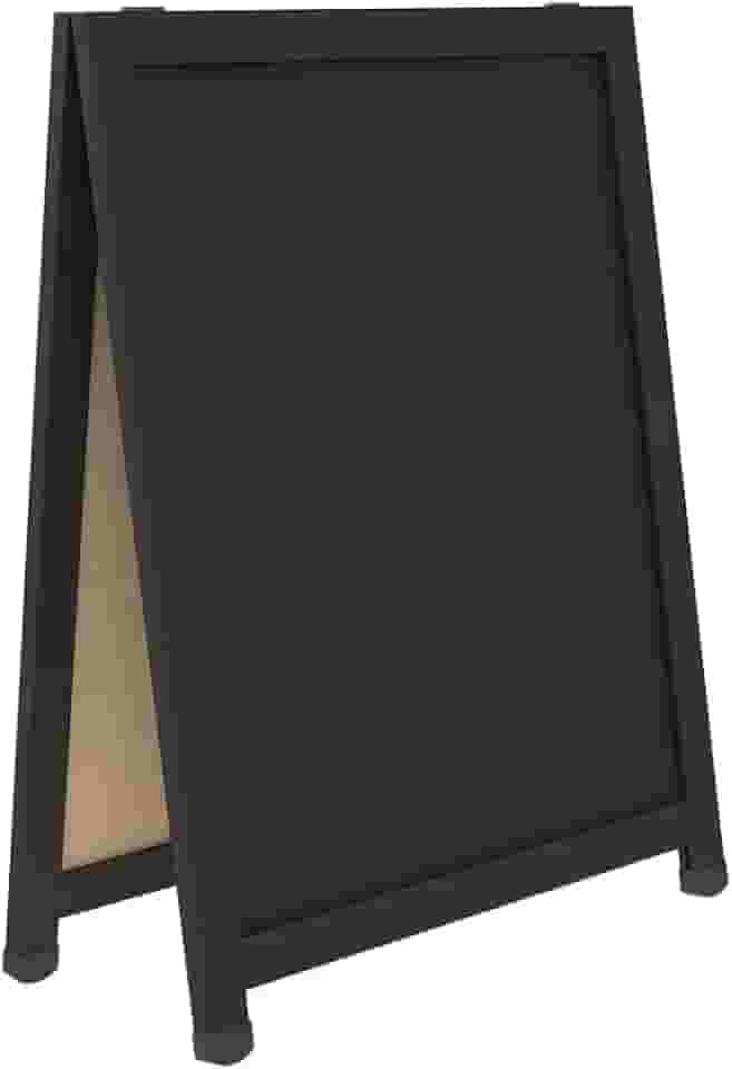 Cavalete de Calçada Duplo Soft Preto STALO, 80x60x35