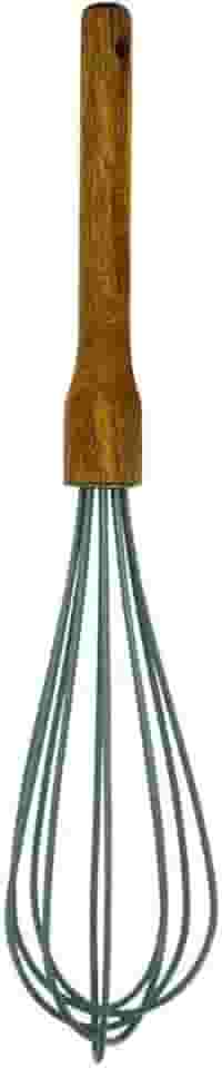 Tuut, Linha Madeira Acácia, Batedor de Ovo, Fouet de Silicone, Cinza, 31cm