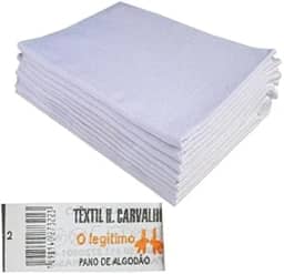 Pano De Prato O Legitimo Branco Kit Com 10 Peças