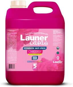 Launer Casa Oxicolor: Alvejante Liquido sem Cloro Tira Manchas Para Roupas Brancas e Coloridas 5L