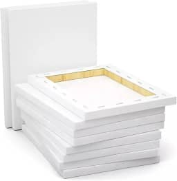 Tela de Pintura, Supertela Artefatos de Madeira, Branca, 15x15 cm