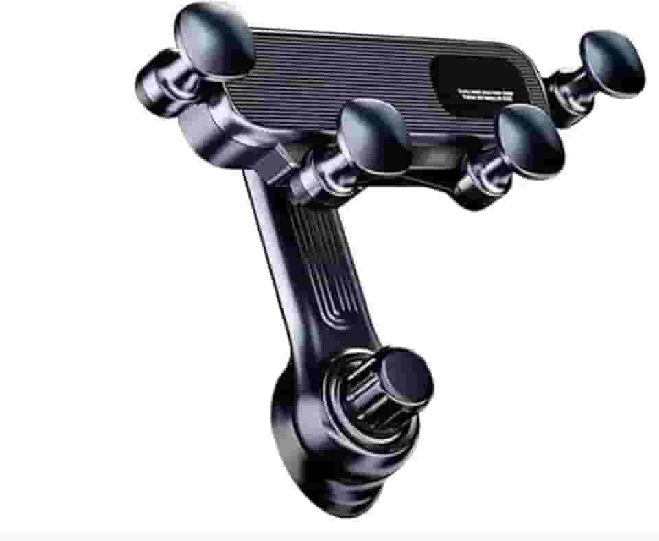 Suporte Celular Veicular Universal Premium para Saída de Ar; Rotação 360°, Simples Instalação, Antiderrapante, Compatível com GPS, Viagem, Chamadas, Aplicativos - 1 Geração