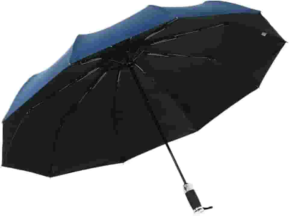 Guarda Sol Professional 12 Hastes Sombrinha Praia com Proteção Total Solar Resistente ao Vento para Uso na Praia e Piscina