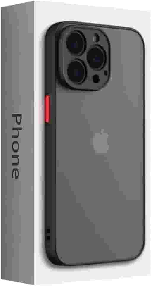 Capa Capinha Preta Translúcida Com Proteção de Câmera Para iPhone 11 Pro Max Tela de 6.5 Polegadas - (Hard Glass Store)