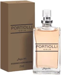 Desodorante colônia masculino Portiolli Gold 25ml em spray Jequiti