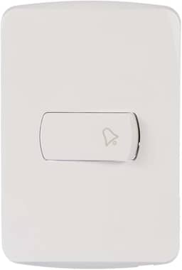 Conjunto Campainha Pulsador 10A 250V Branco Miluz S3B62460, Schneider Electric