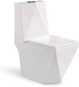 Vaso Sanitário Acoplado (monobloco) Imperial Diamond + anel de vedação + mangueira flexível inox 60 cm - Smart Norte