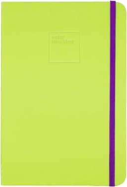 Caderneta Pontilhada Color Blocking 80 folhas em Papel Marfim 90g/m² (Capa Verde/Roxo | 14,5x21cm)