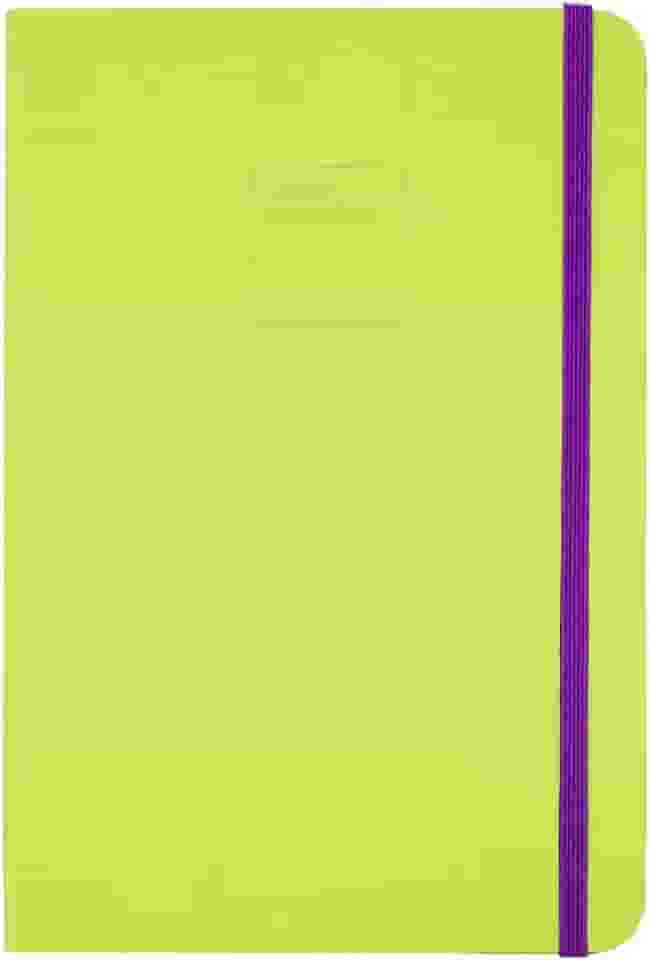 Caderneta Pontilhada Color Blocking 80 folhas em Papel Marfim 90g/m² (Capa Verde/Roxo | 14,5x21cm)