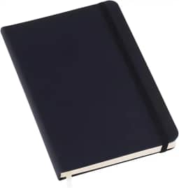 Caderno de Anotações Tipo Moleskine 21x14cm SEM Pauta - Preto 1 Unidade