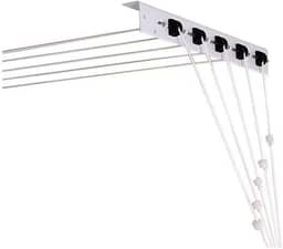 Varal de Parede 5 Cordas Independentes Teto Polimax 3,5m Aço