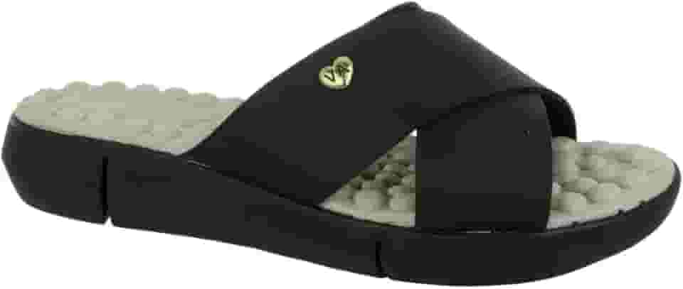 Tamanco Feminino Ortopédico Chinelo X Palmilha Anti-Stress Massageadora Leve Confortavel Via Angel 56.03