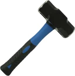 Marreta 2kg Profissional Emborrachada Com cabo de fibra Antivibração - Martelo de Impacto Pesado para Obras, Pedreiro e Demolição