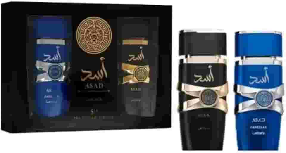 Kit Perfume Árabe Masculino Asad 100ML + Asad Zanzibar 100ML - Original Lacrado