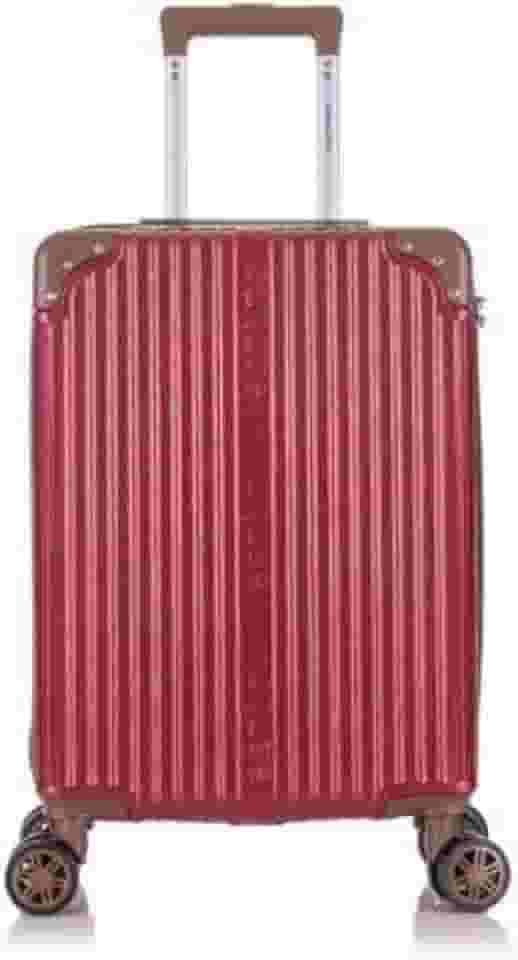 Mala de Viagem de Bordo Palazzio 10kg Rígida ABS Padrão ANAC com 4 Rodas duplas 360º e Trava de segredo númerico, divisória interna com zíper e elástico de fixação, Bordô, Santino - APLV191P25