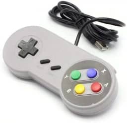 Controle USB para Windows Linux Padrão SNES Super Nintendo Barato Promoção Liquidação