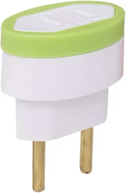 ADAPTADOR PINO CHATO - 2 PINOS - 10 AMPERES / 250 VOLTS - BRANCO - DANEVA 1550