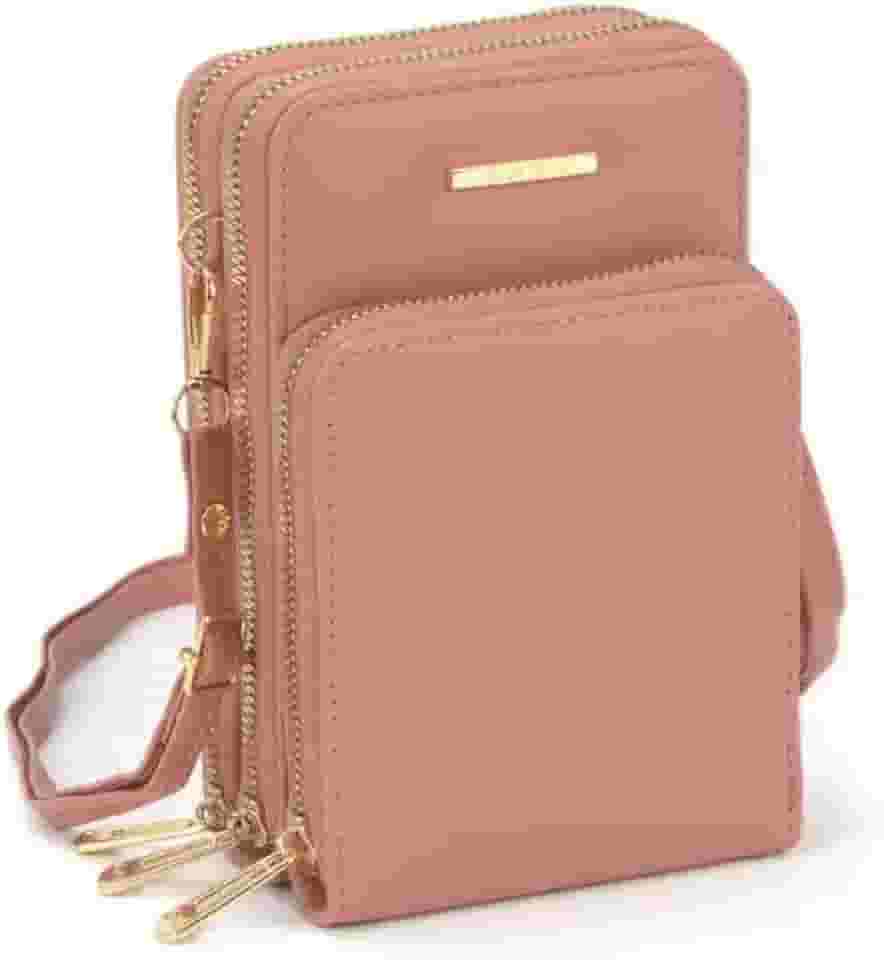 Bolsa Feminina Transversal Carteira De Mão Porta Celular Porta Cartão Crédito Alça Removível