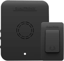 Campainha Wireless Sem Fio Antifurto 150m Resistente À Água Preta