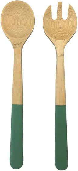 Oikos - Conjunto de Pegadores de Salada de Bambu com Cabo Verde Sálvia