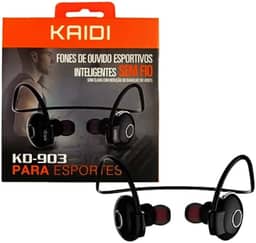 Fone De Ouvido Bluetooth Sem Fio Kaidi Kd903 Original - Ideal P/Esportes - Corrida, Academia, Bike, resistente ao suor