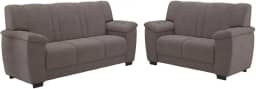 Conjunto de Sofá 2 e 3 Lugares Turim Veludo Luizzi (Capuccino)