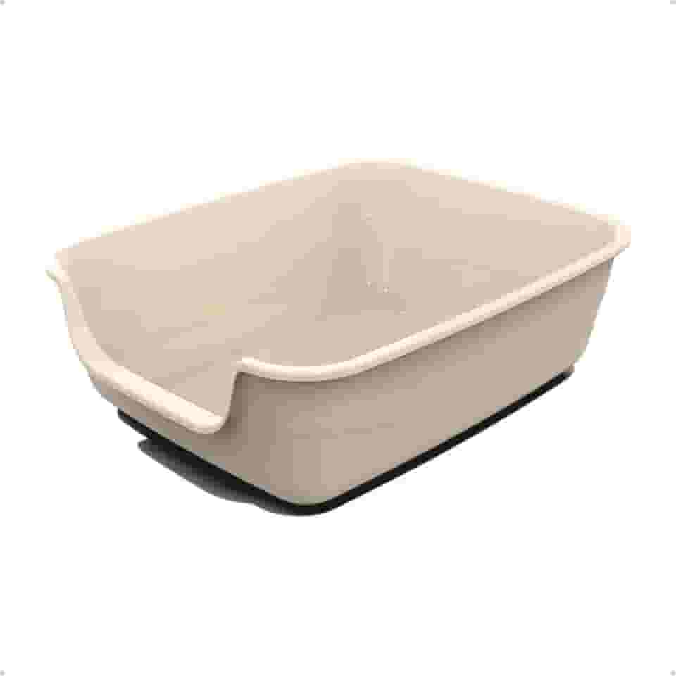 Caixa de areia para Gatos Nude Caixona Extra Grande 62x50 Bandeja Sanitário Higiênico Banheiro Desmontável Facil Limpeza Confortável