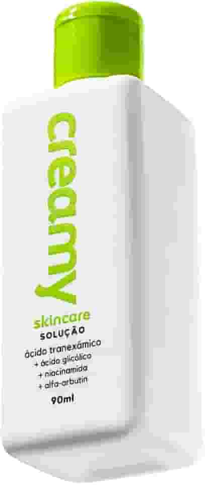 Creamy Skincare Ácido Tranexâmico 90ml | Solução Clareadora, Previne a Hiperpigmentação de Manchas Solares, Trata Acne e Melasma | Todos os Tipos de Pele, Uso Noturno