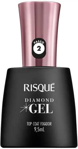 Risqué Top Coat Fixador Diamond Gel Cremoso - 9, 5 ml