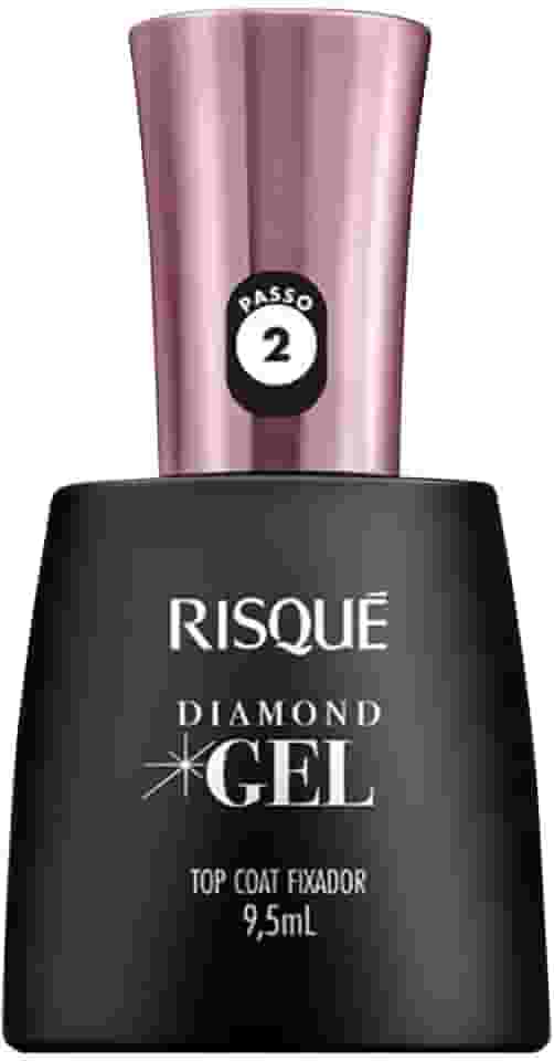 Risqué Top Coat Fixador Diamond Gel Cremoso - 9, 5 ml