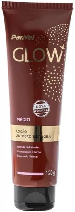 LOÇÃO AUTOBRONZEADORA PANVEL GLOW MÉDIO 120G