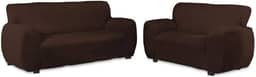 Capa de Sofá 2 e 3 Lugares Agarradinha Coladinha Marrom