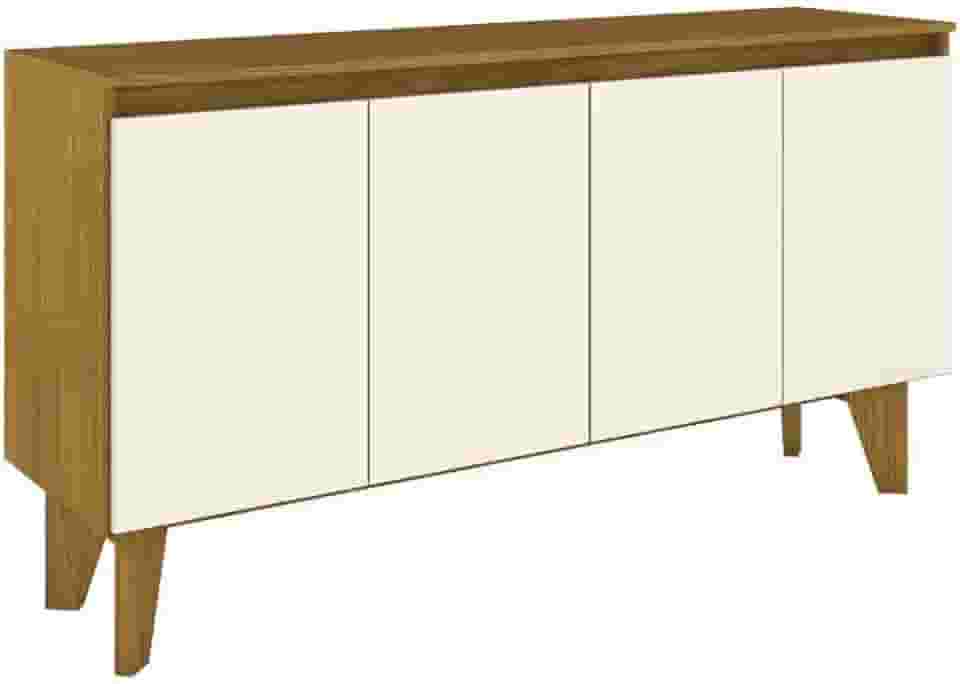 Buffet Quartzo 04 portas Nature/Off White