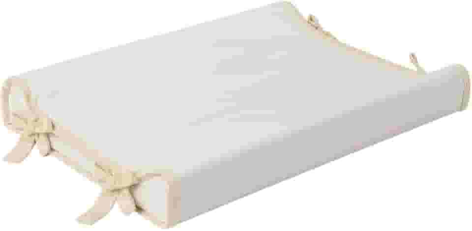 Trocador Americano Bebe Comoda Fralda Com Abas Impermeavel Anatomico Com Capa Plástica Algodão Macio Palha com Caqui (65x40)