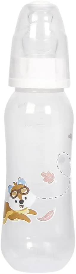 Mamadeira Antivazamento Bico Ortodôntico Silicone 240ml Azul Rosa Verde Estampada +6 Meses (Natureza)