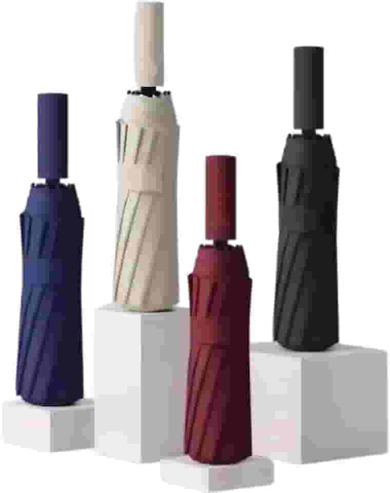 Guarda Chuva Automático Abre E Fecha Reforçado Contra Vento Proteção Solar Blackout