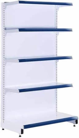 Gôndola Prateleira Supermercado 5 Níveis 40x30 New Plus 1,70m Ponta Azul - Sa Gôndolas