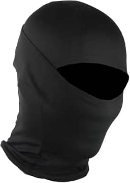 Touca Ninja Balaclava Articulada Profissional Resistente Frio Proteção Uv50 Multifuncional Respirável (BR, Alfa, Único, P, Preto)