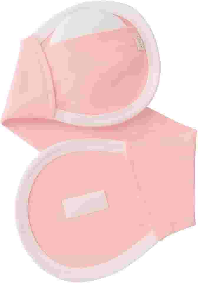 Cinta Anticólica para Bebê com Bolsa Térmica Natural de Grãos e Camomila – Malha 100% Algodão, Ajustável com Velcro, Alívio Seguro das Cólicas - Rosa