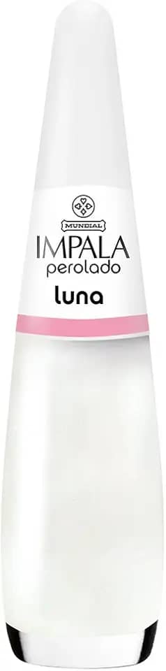Esmalte Perolado Luna, Impala Cosmeticos, Branco