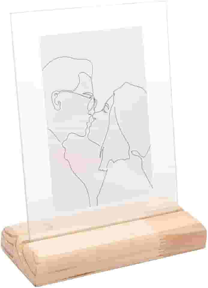 Wolff, Pinus, 13632, Porta Retrato de Madeira e Vidro Vertical Pinus 10x15cm - Woodart