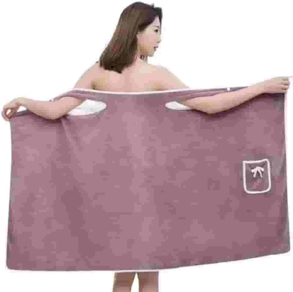 Roupão Coral Super Macio e Absorvente – Conforto Luxuoso para Banho, Spa e Relaxamento Diário – Toque Suave e Secagem Rápida (Toalha Azul)