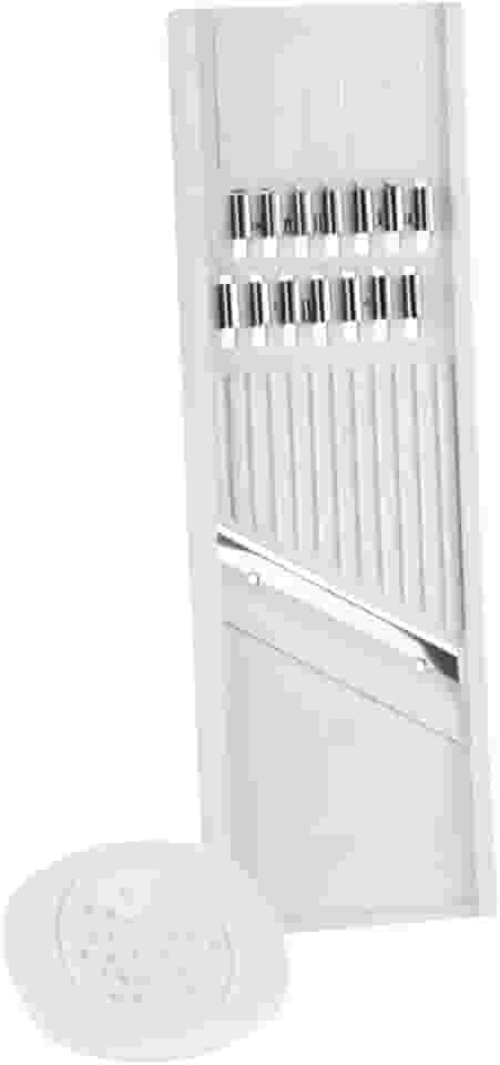 Cortador e Ralador de Legumes Queijo Frutas com Lâmina de Aço Inox para Fatiar e Ralar com Praticidade e Segurança