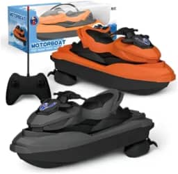 Kit 2 Jet Skis, Motos Aquáticas de Controle Remoto, Brinquedos para Piscinas e Lagos, Lanchas Rápidas